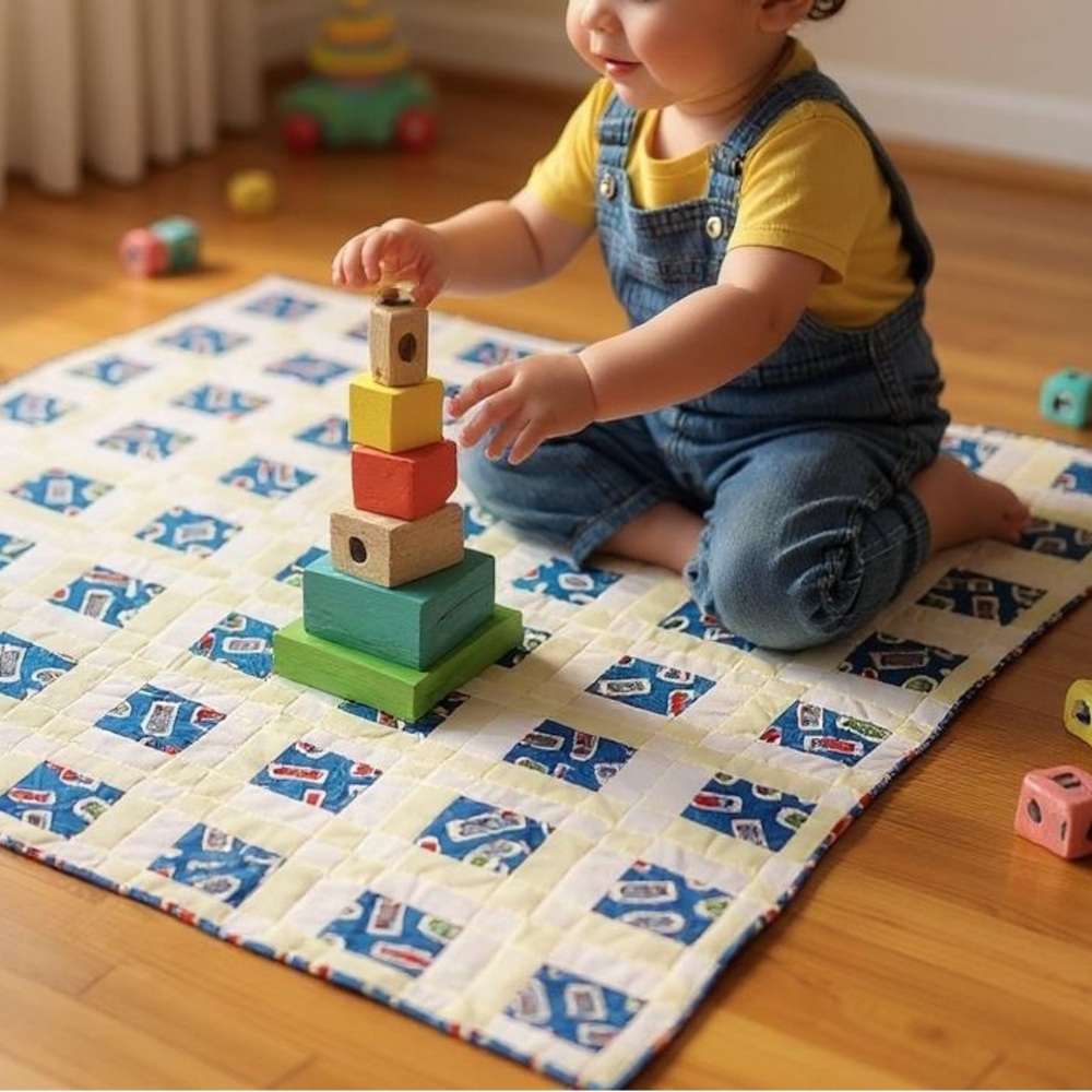 Handmade Thomas The Tank Engine & Friends Patchwork Quilt